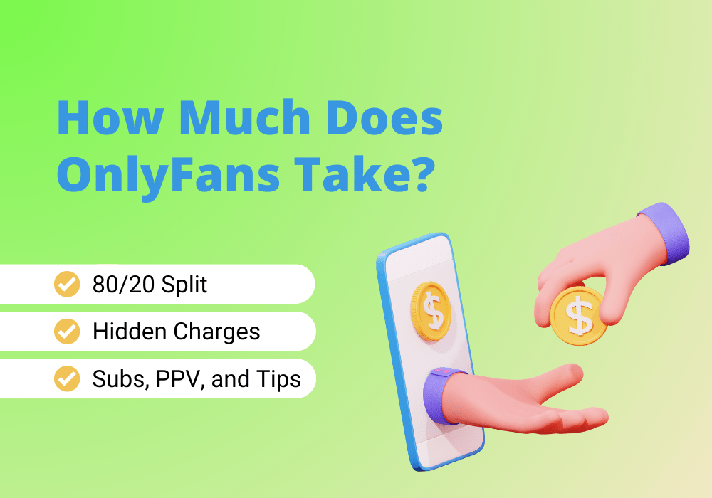 How much does OnlyFans take from creators? OnlyFans takes 20% of your revenue, leaving you with 80%.