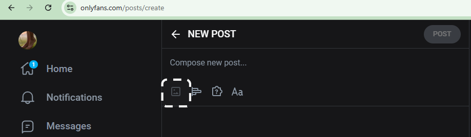 Refresh your page if you notice there was an issue uploading media to OnlyFans.