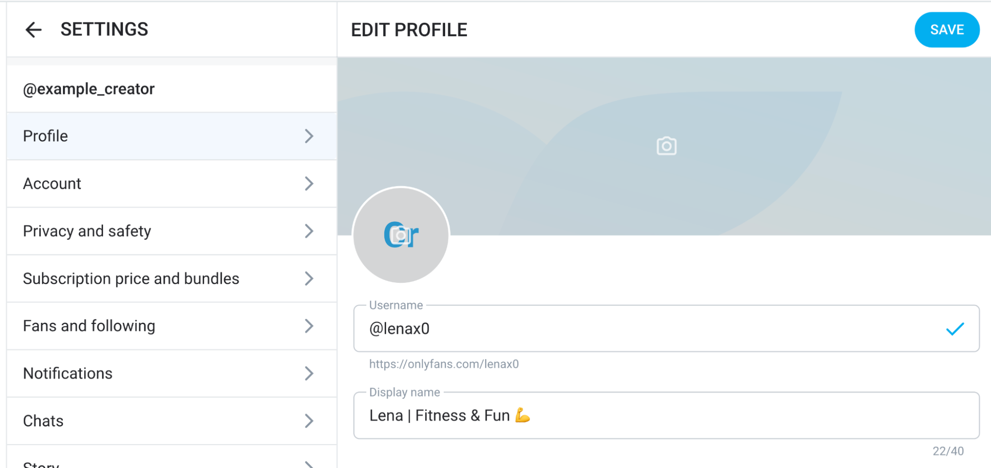 Choose a username first, then decide how to become a creator on OnlyFans.