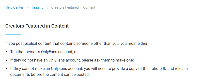 A verified account can act as a substitute for an OnlyFans model release form.