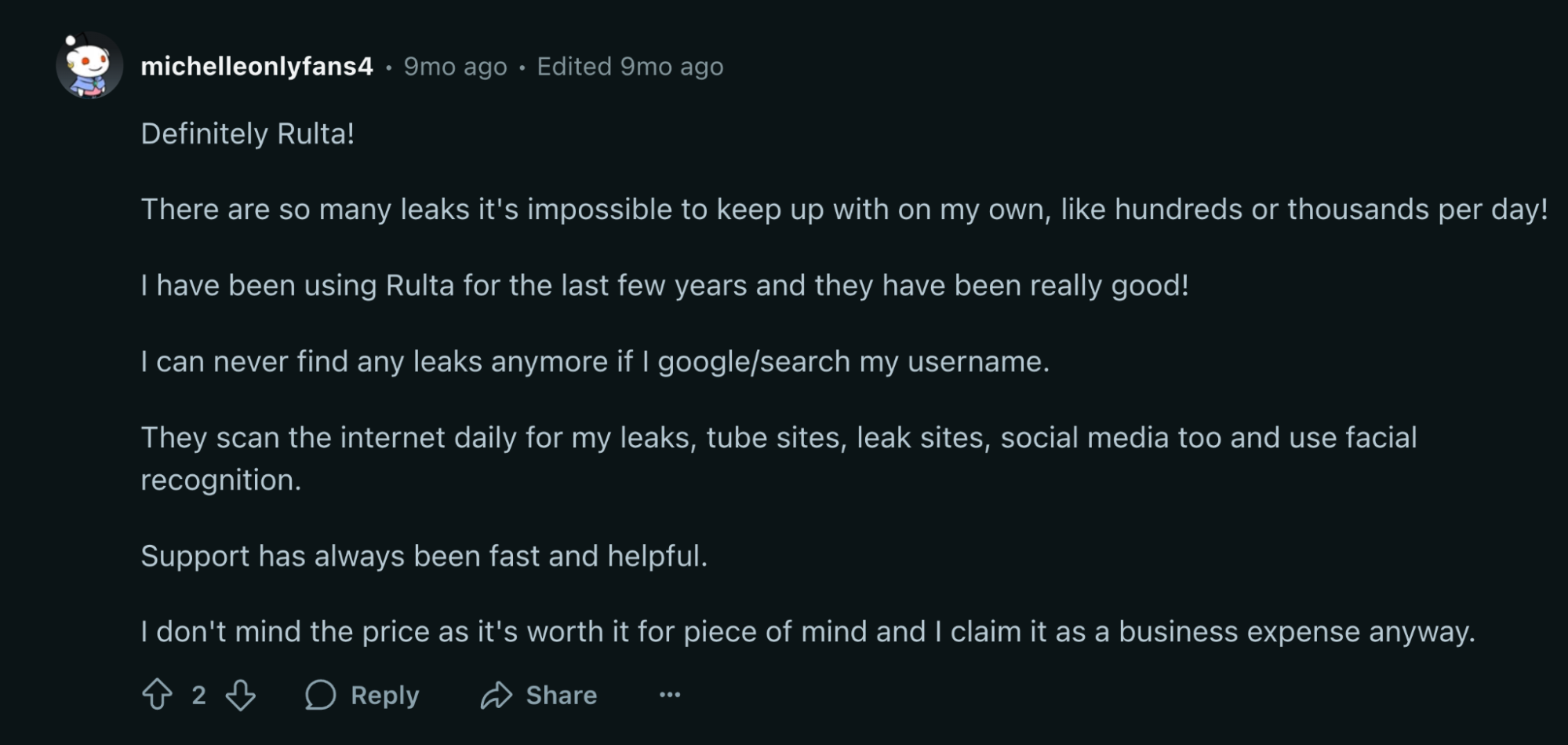 Rulta removes OnlyFans leaked content efficiently.